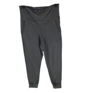 Old Navy High-Waisted Fleece Lined Dark Gray Jogger Pants With Pockets Size S